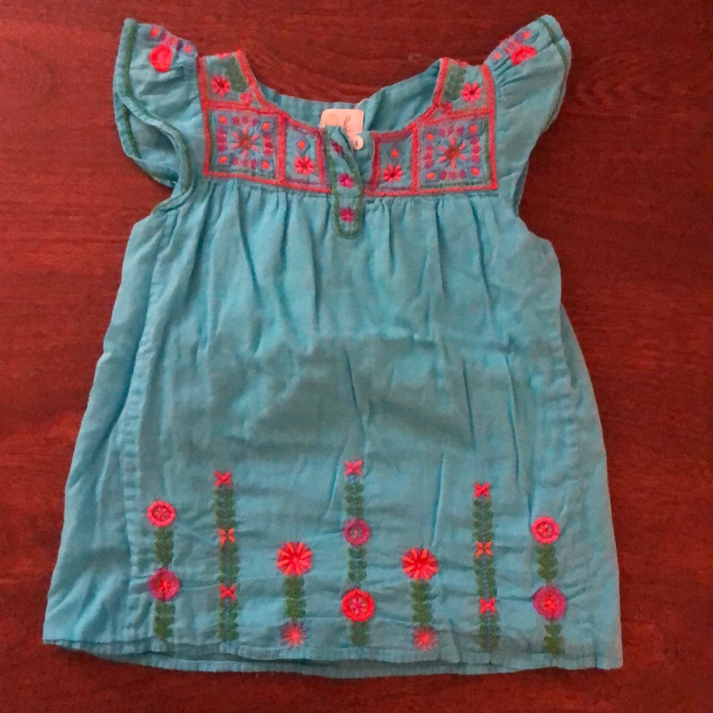 Peek 18-24 M Turquoise Dress